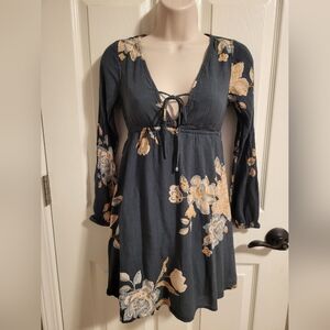 Women's O'Neill Belinda Long Sleeve Summer Dress Size XS